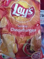Chips lays cheeseburger