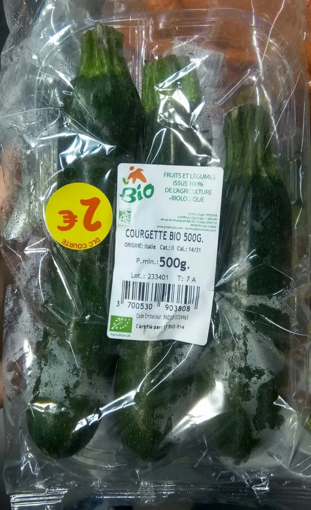 Courgettes bio