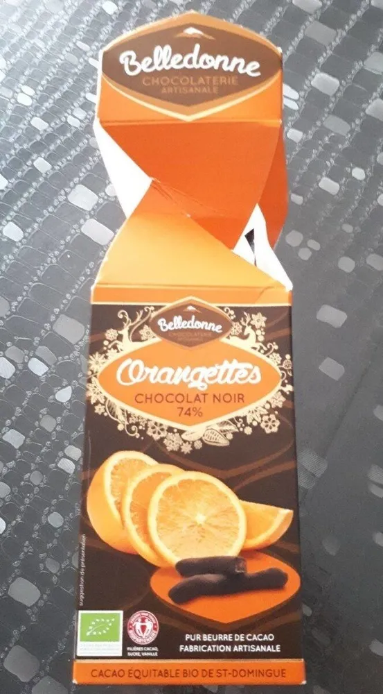 Orangettes chocolat noir 74%