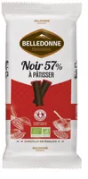 Tablette chocolat noir 57% à pâtisser