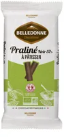Tablette praliné noir 57% à pâtisser