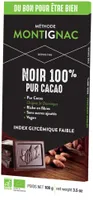 Tablette noir 100% pur cacao Montignac