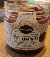 Pate à tartiner chocolat noir amandes