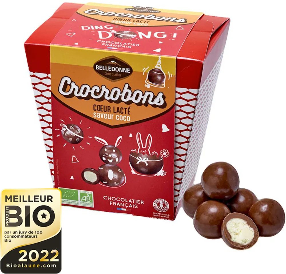 Crocobons cœur lacté saveur coco