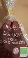 Diamant cœur choco-noisette