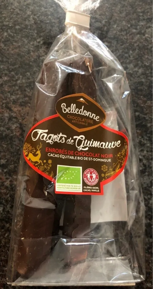 Fagots De Guimauve Enrobés De Chocolat Noir Bio & équitable