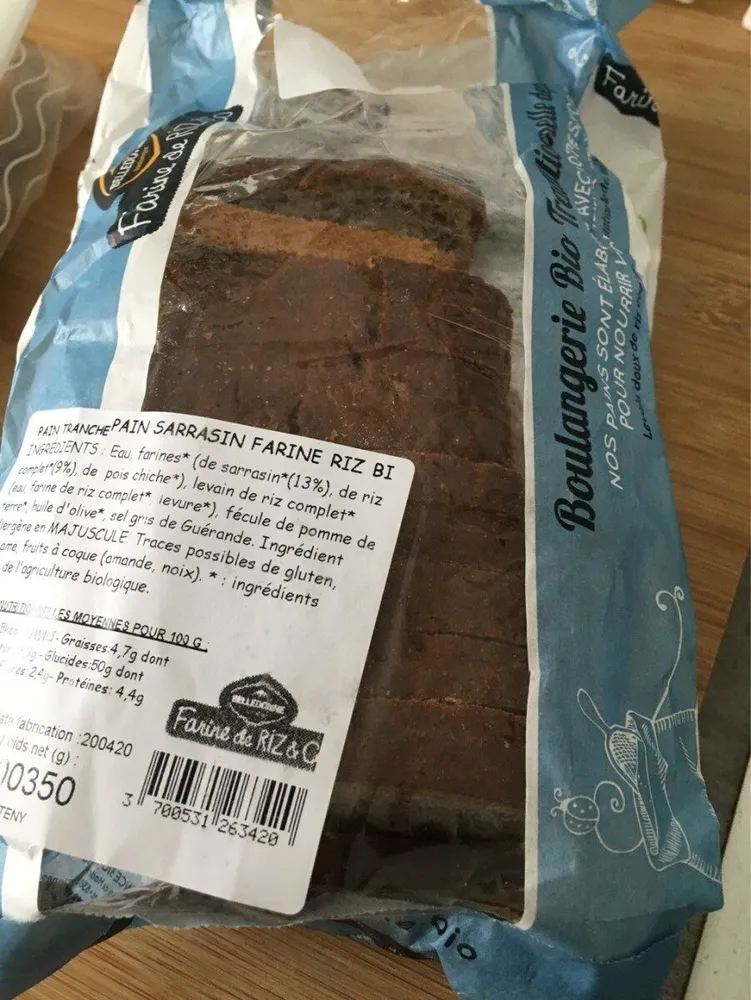 Pain sans gluten