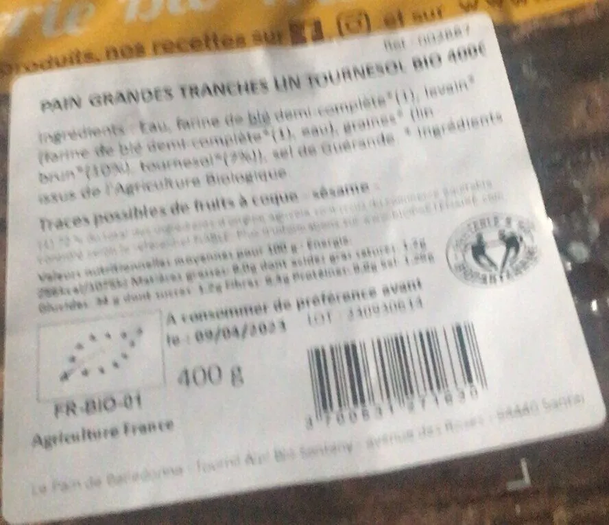 Boulangerie bio