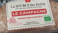 Pain au levain traditionnel tranché