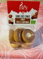Sablé des cimes coeur pâte à tartiner
