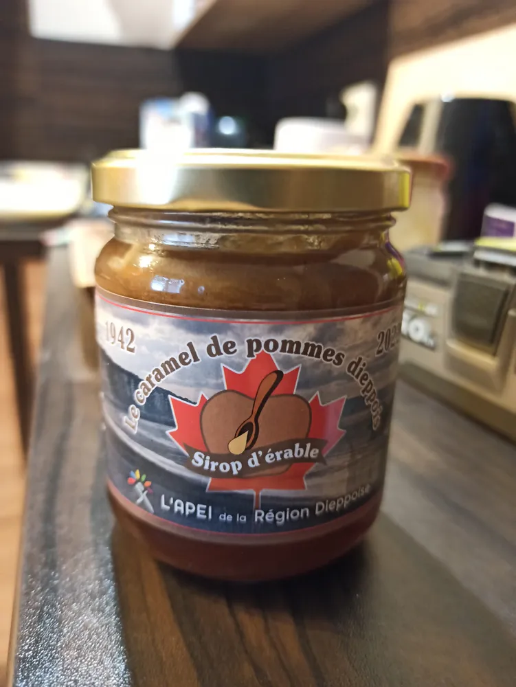 le caramel de pommes dieppois aussi sirop d'erable
