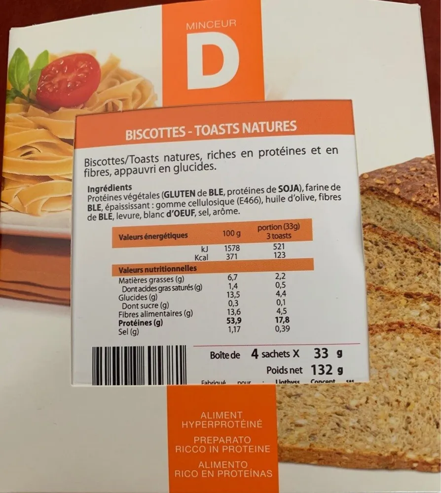 Biscottes Toasts Nature