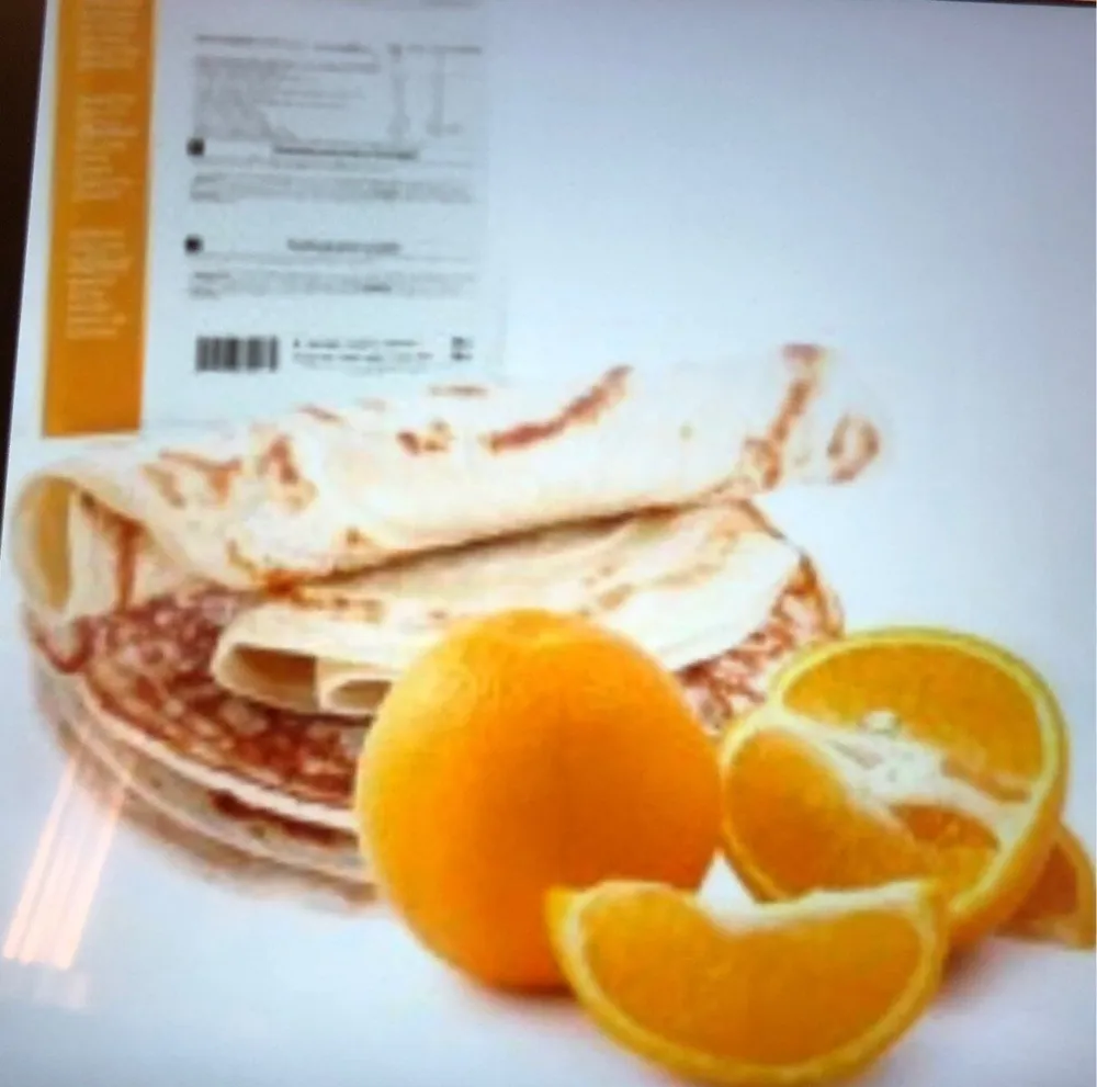 Crepe hyperproteinée orange