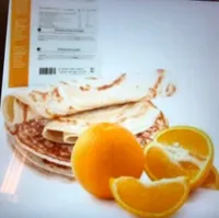 Crepe hyperproteinée orange