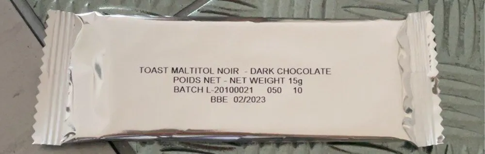 Toast enrobes au chocolat noir
