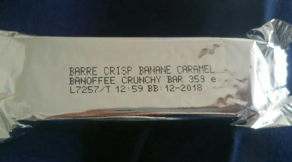 Barre Crisp banane caramel