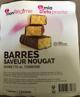 Barres saveur nougat