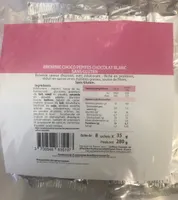 Brownie Choco Pépites Chocolat Blanc Sans Gluten