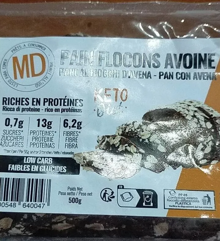 Pain flocons avoine