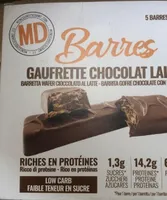 Barres gaufrettes chocolat au lait