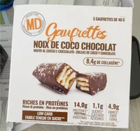 Gaufrettes noix de coco chocolat