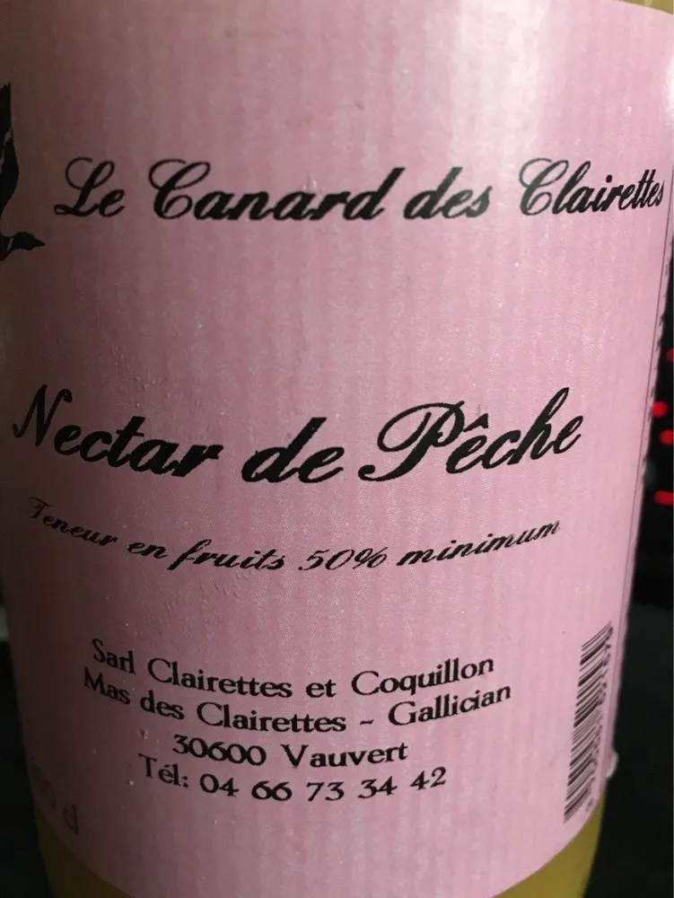 Nectar de pêche