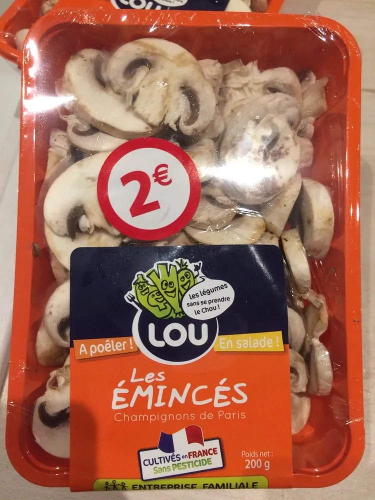 Champignons De Paris Emincés