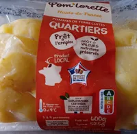 Pommes de terre cuites quartiers