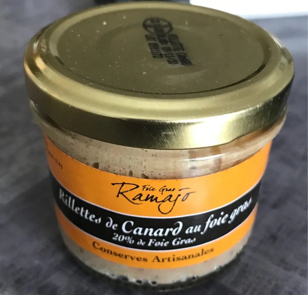 Rillettes de canard au foie gras