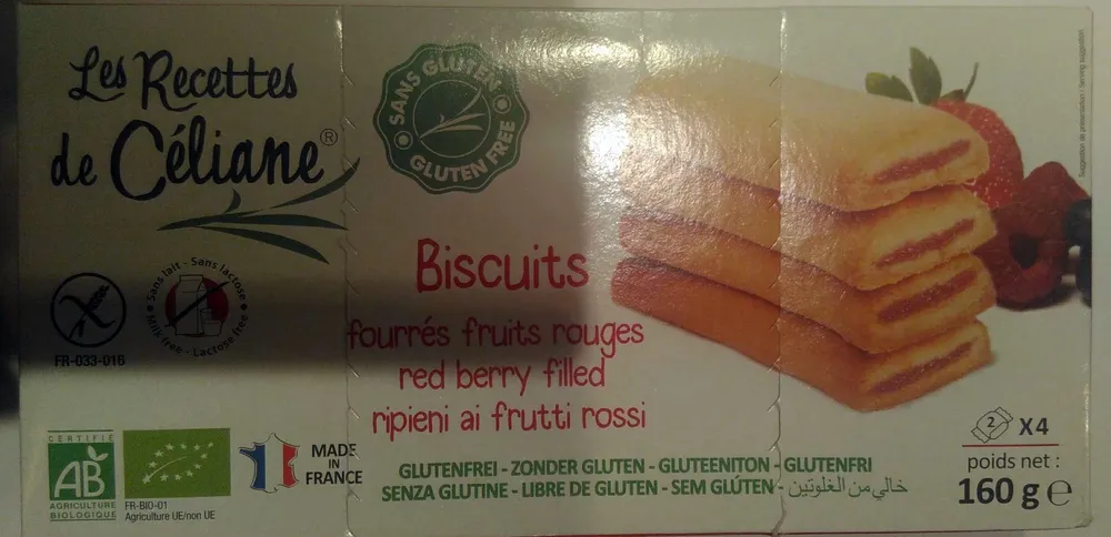 Biscuits Fourrés Fruits Rouges