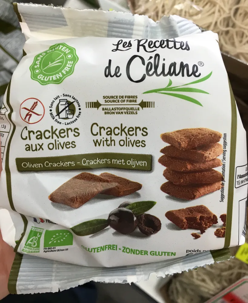 Crackers aux olives