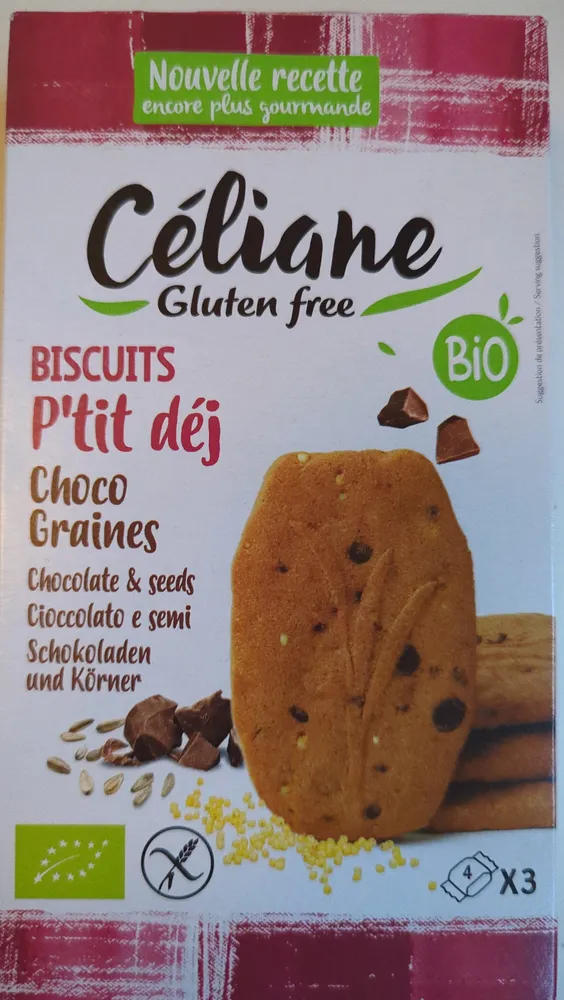 Biscuits P'tit déj Choco Graines