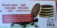 Biscuit nappé chocolat noir
