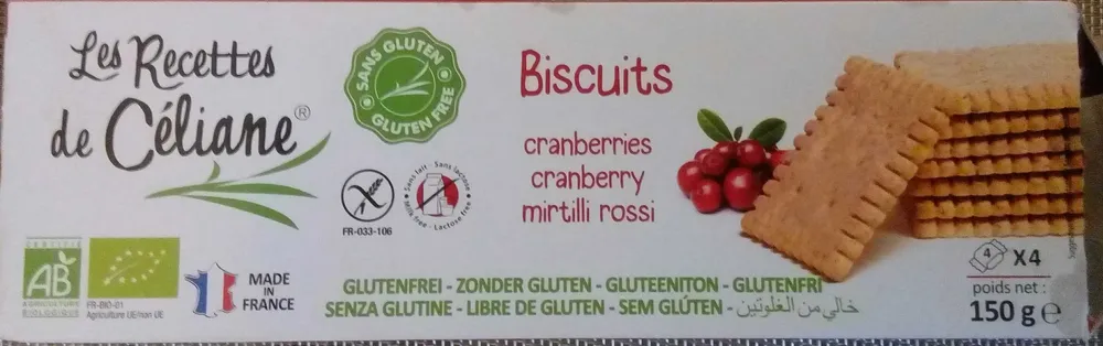 Biscuits cranberries