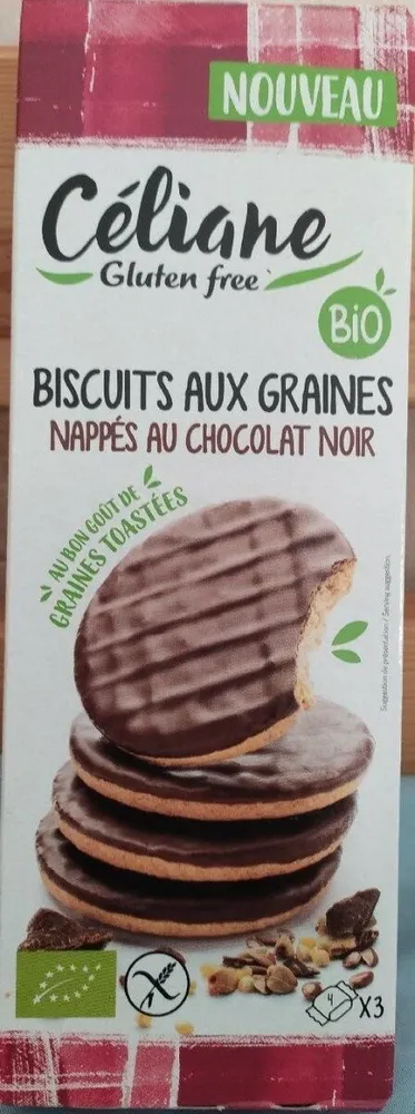 Biscuits aux graines l'appétit au chocolat noir