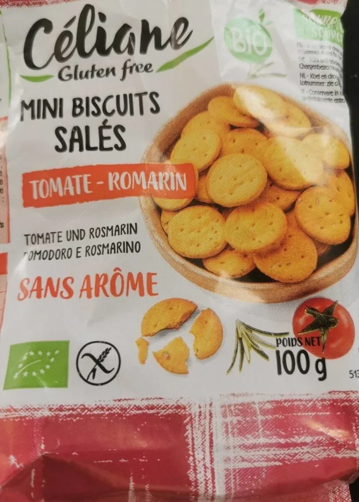 mini biscuits sales - tomate romarin