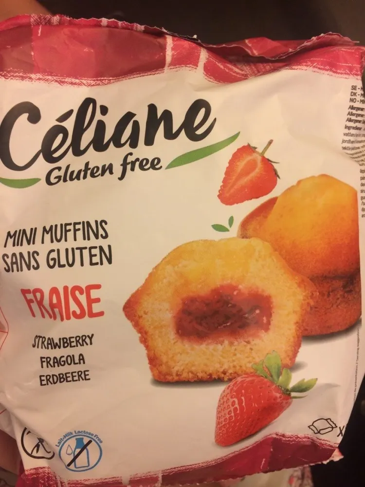 Mini mufins sans gluten Fraise