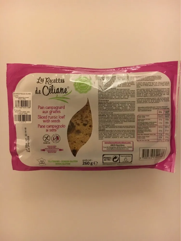 Pain Campagnard Aux Graines - 260 G - Les Recettes De Céliane