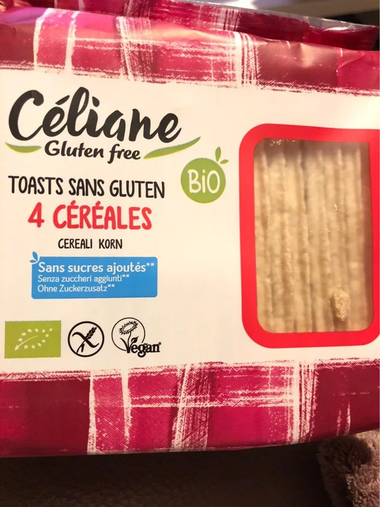 Toast sans gluten 4 cereales