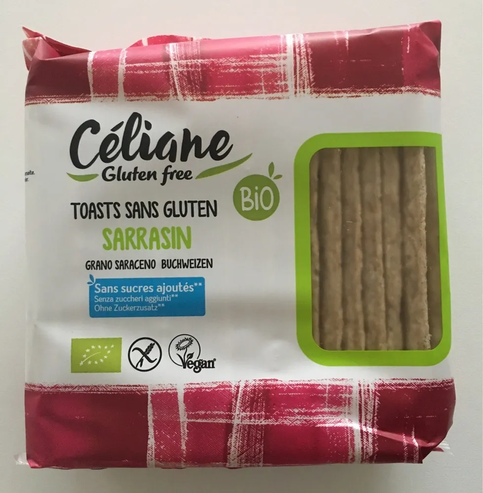 Toasts sans gluten au Sarrasin