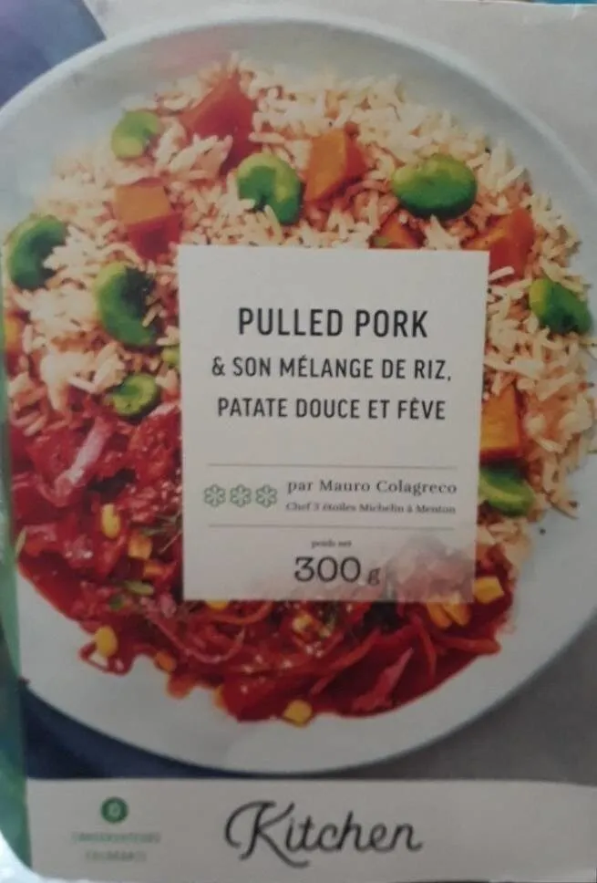 Pulled Pork riz patate douce fève