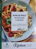 Tajine de poulet aux pois chiches et aux épices