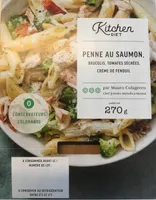 Penne au saumon, brocolis, tomates séchées, crème de fenouil