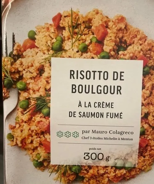 Risotto de Boulgour à la crème de saumon fumé