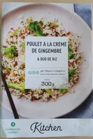 Poulet à la crème de gingembre duo de riz
