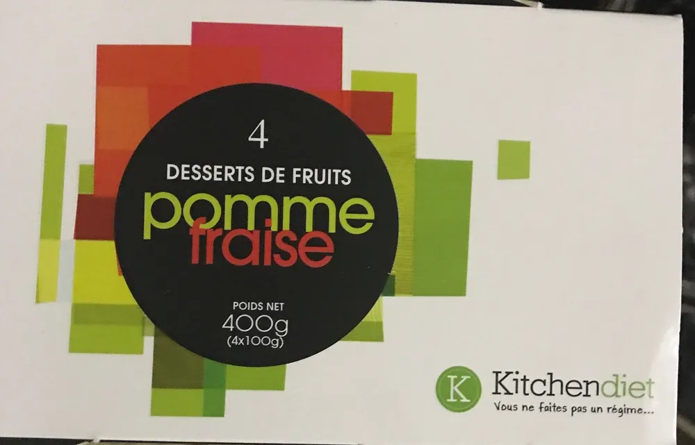 Dessert frais Pomme-Fraise