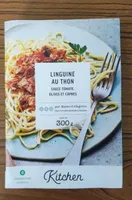 Linguine au thon, sauce tomate, olives et câpres