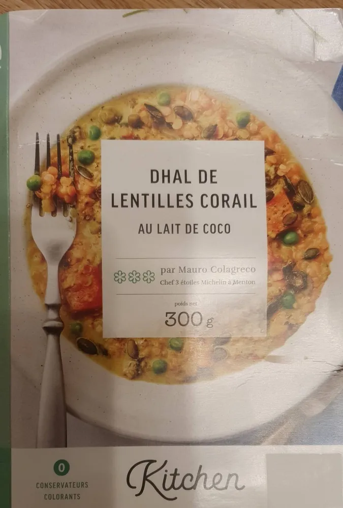 Dhal de lentilles corail au lait de coco