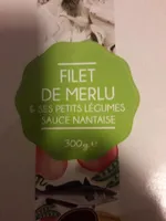 Pavé de merlu, pommes de terre, poivrons, sauce Nantaise