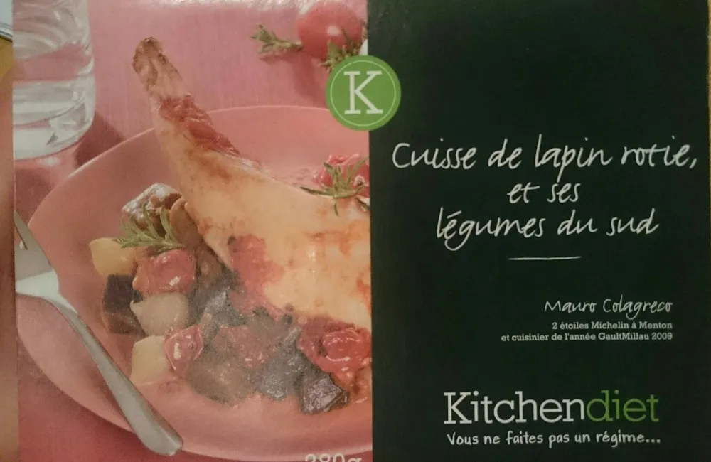 Cuisse de Lapin rôtie et ses légumes du Sud